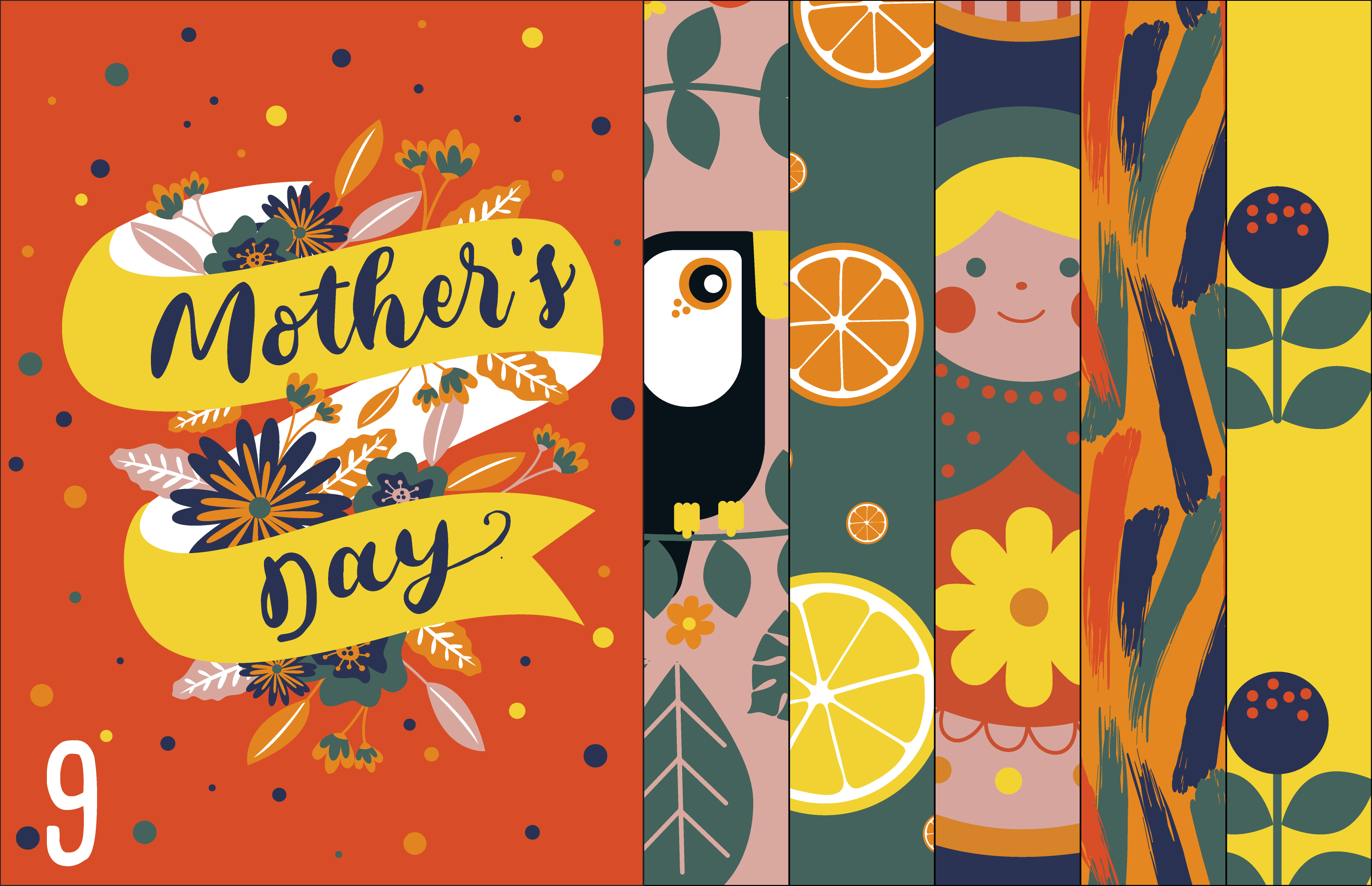 Mother's day cut and sew tea towels