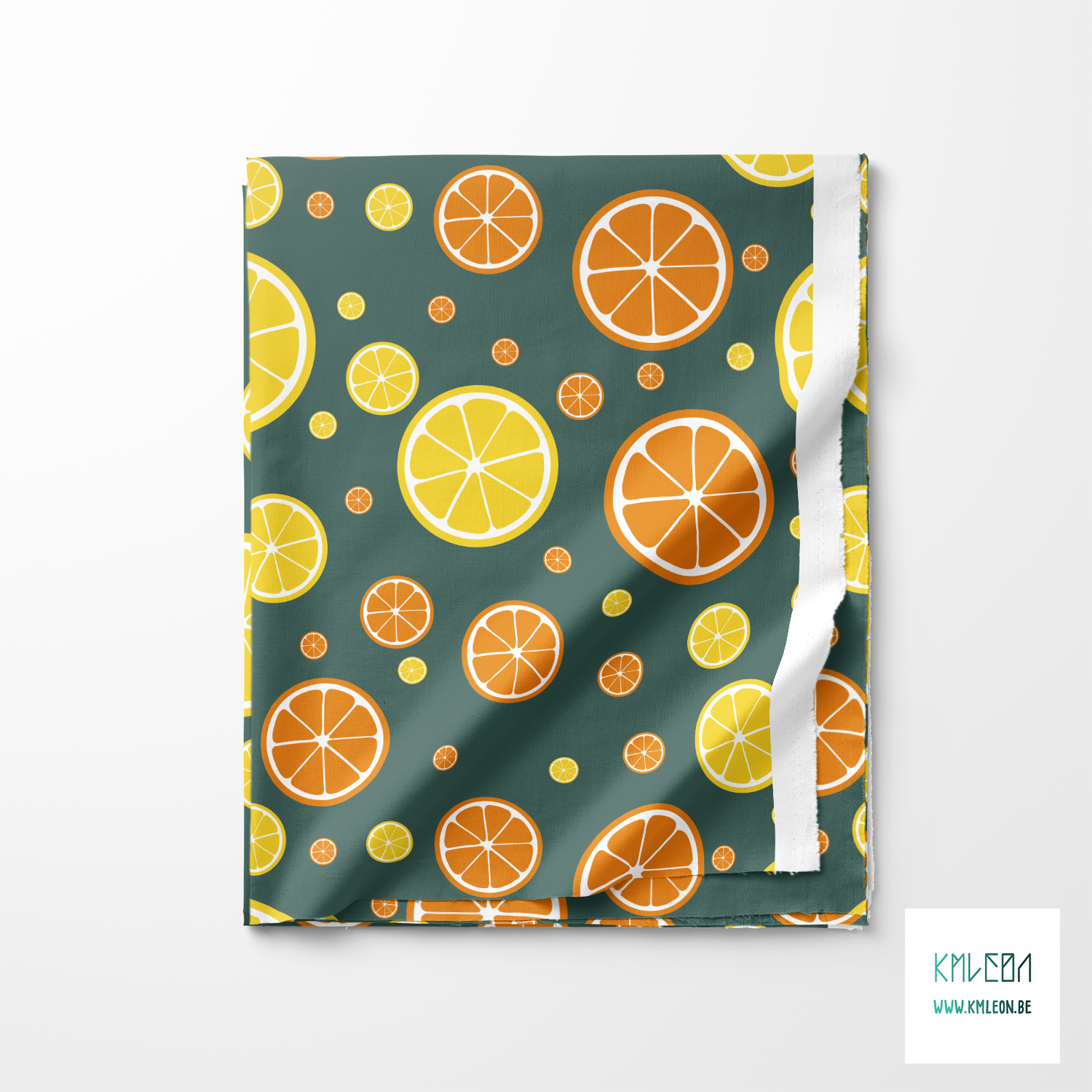 Oranges and lemons fabric