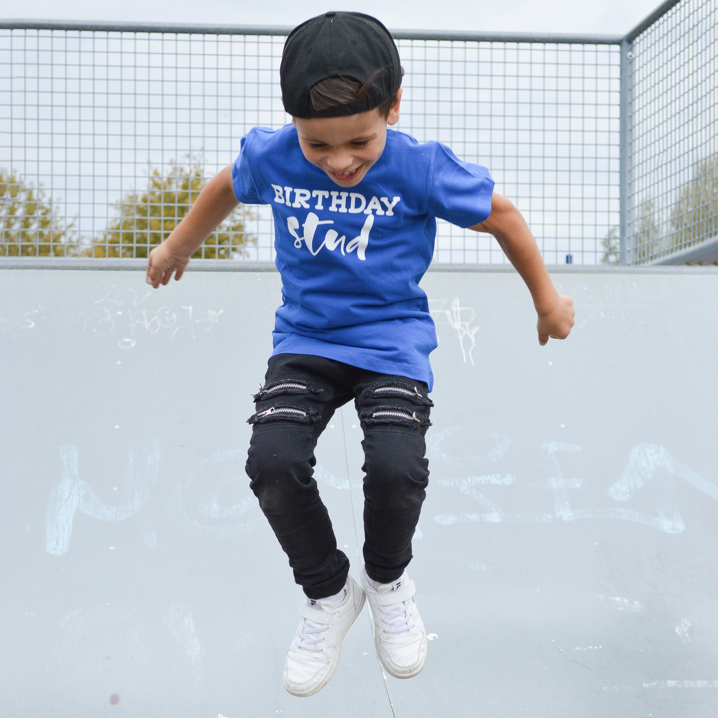 'Birthday stud' kids shortsleeve shirt