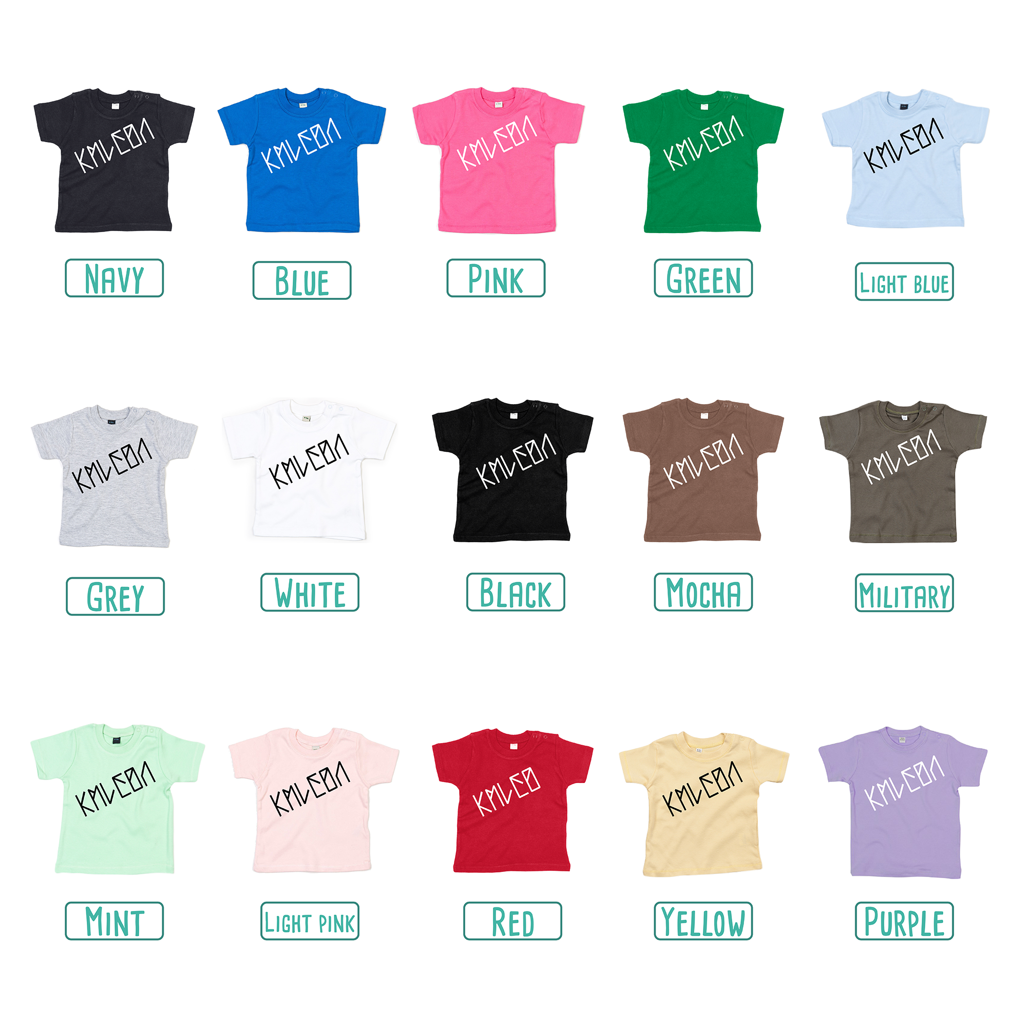'Vintage' baby shirt met korte mouwen