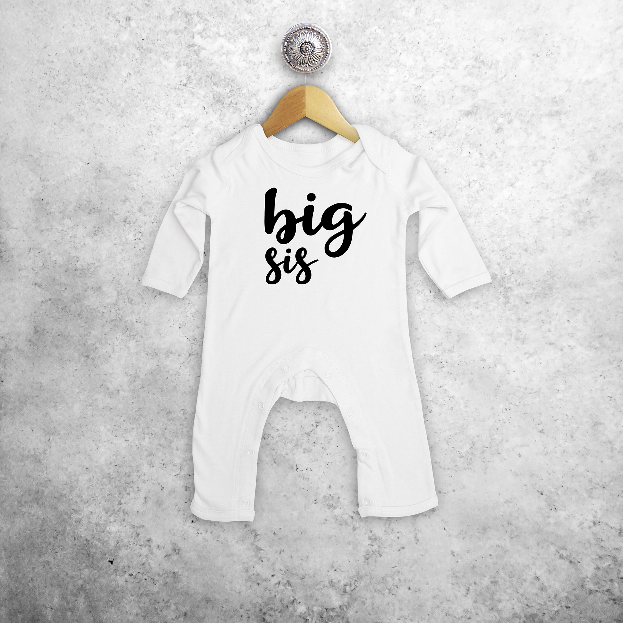 'Big sis' baby romper