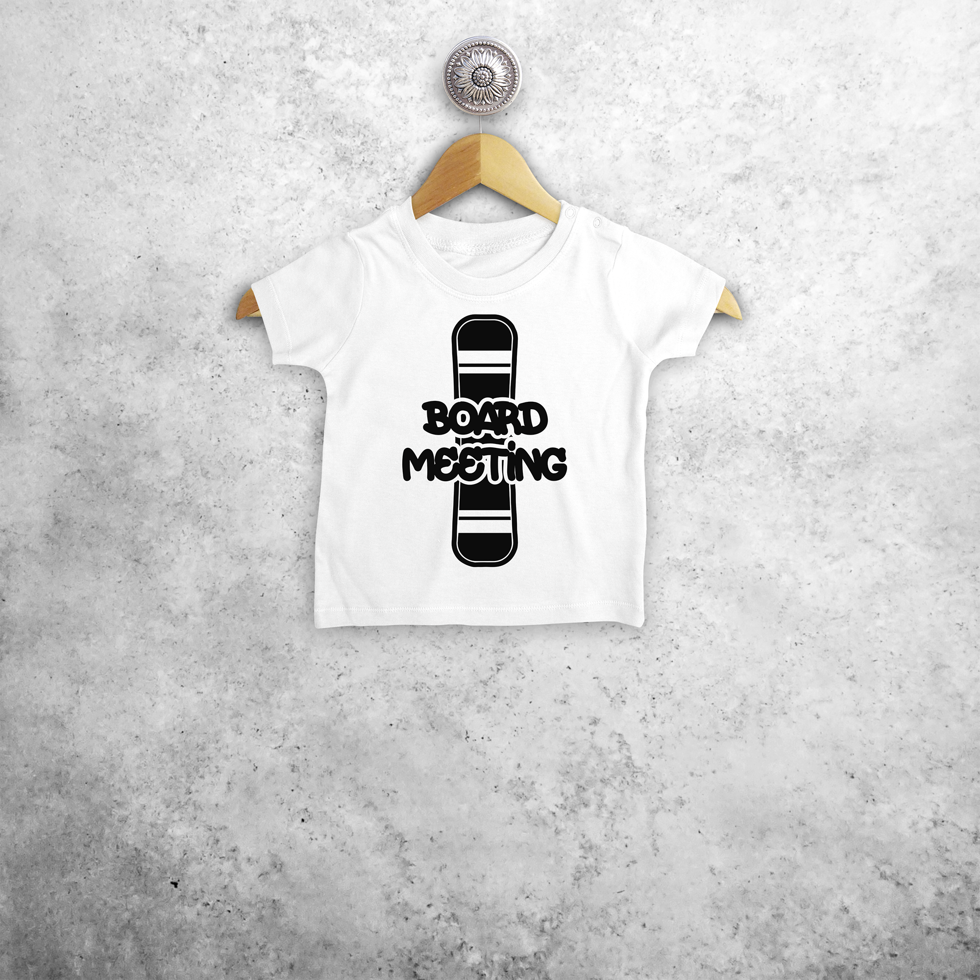 'Board meeting' baby shortsleeve shirt
