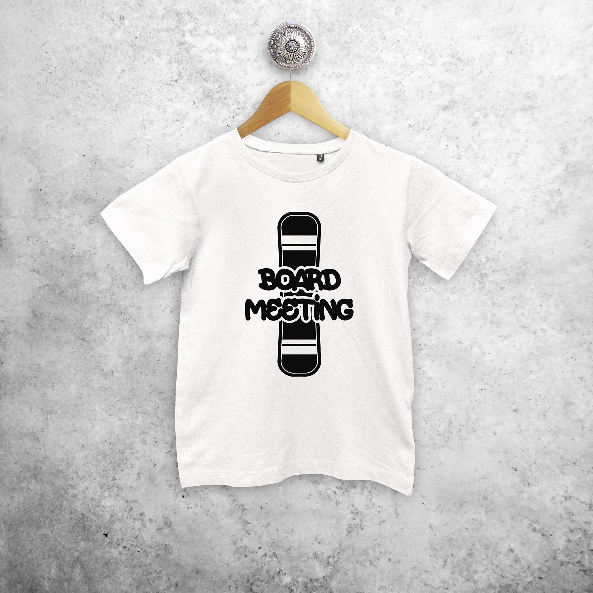 'Board meeting' kids shortsleeve shirt