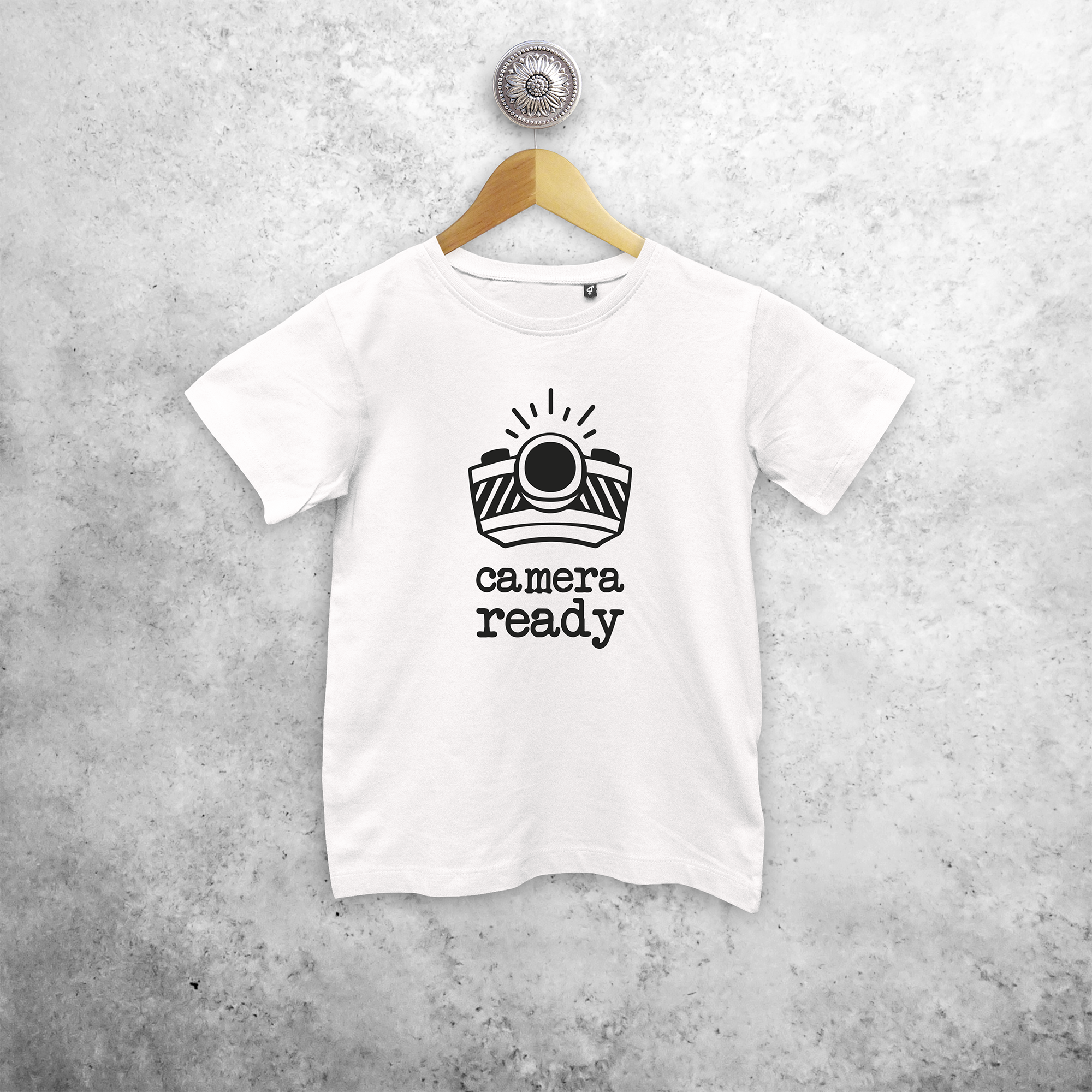 'Camera ready' kids shortsleeve shirt