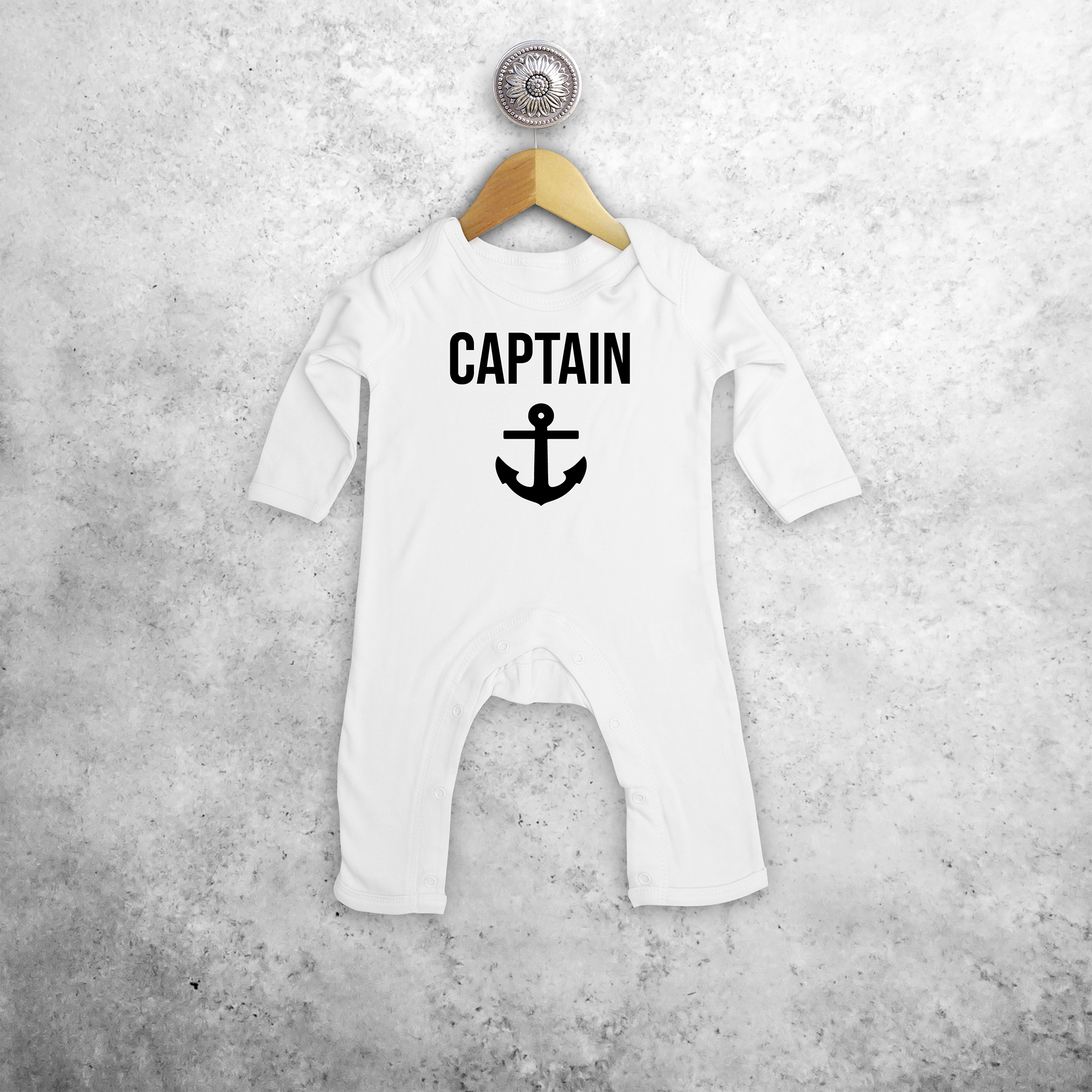 'Captain' baby romper