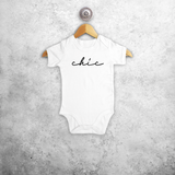 'Chic' baby shortsleeve bodysuit