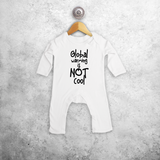 'Global warming is not cool' baby romper