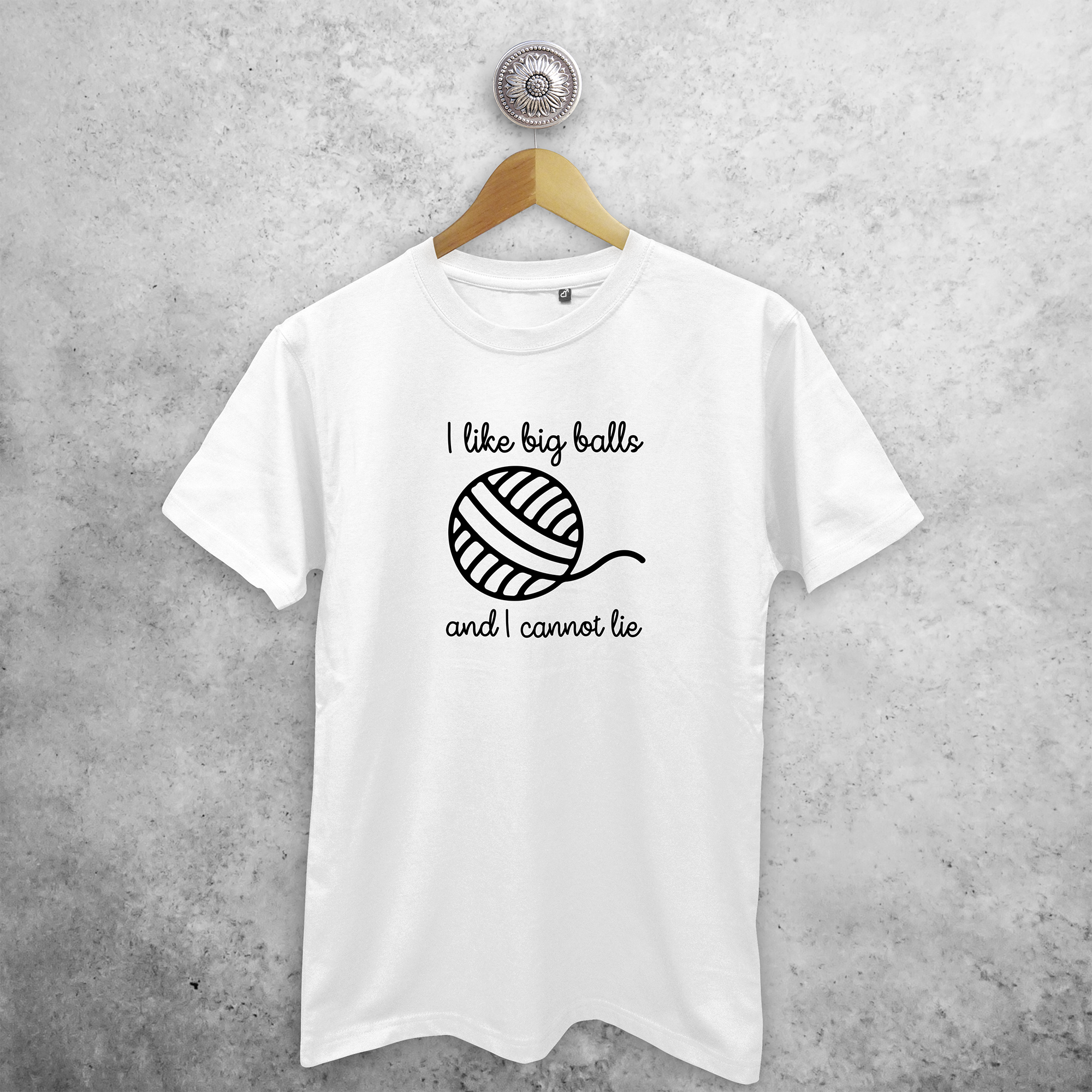 'I like big balls and I cannot lie' adult shirt