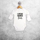 'I speak French fries' baby longsleeve bodysuit