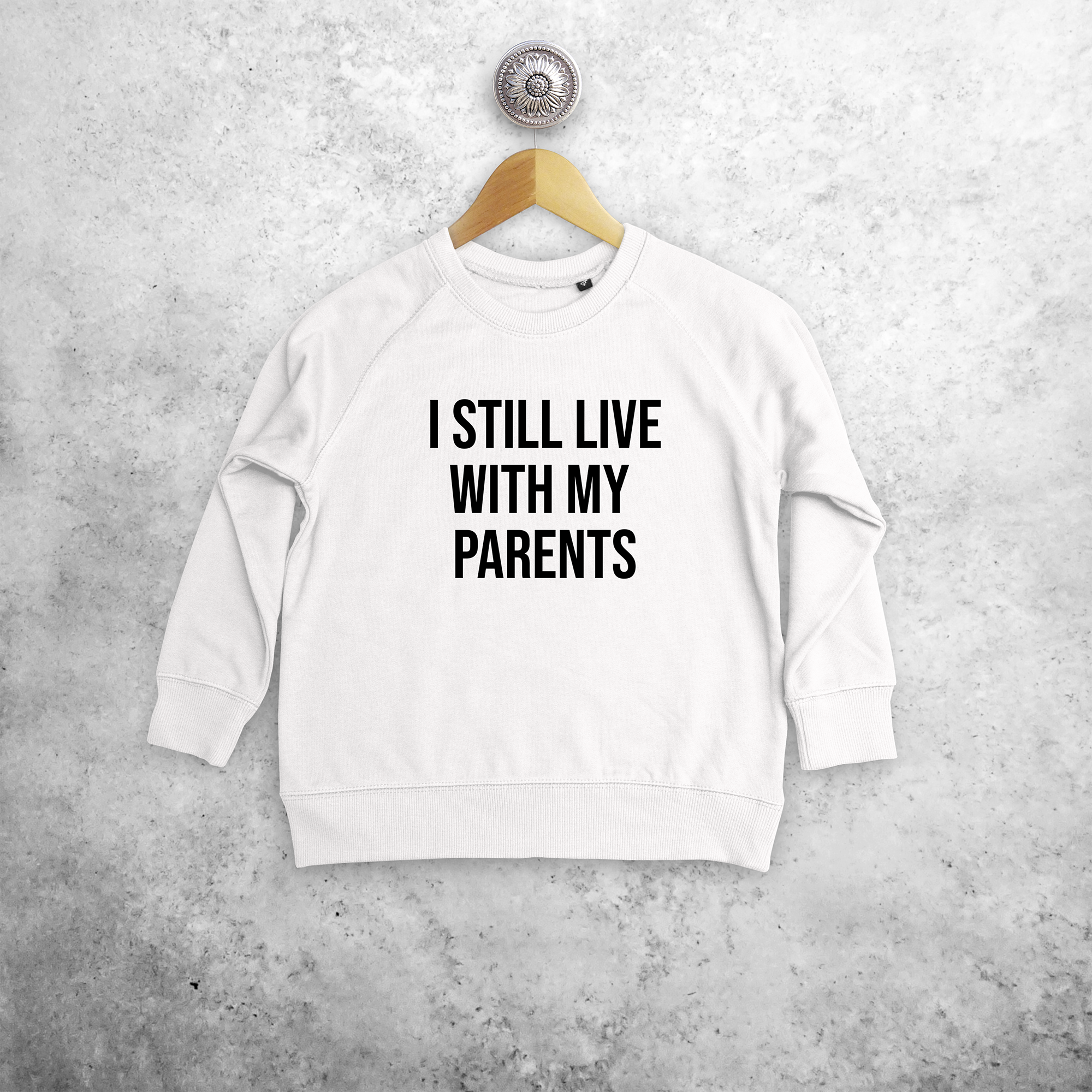 'I still live with my parents' kids sweater