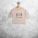 Ice cream baby sweater
