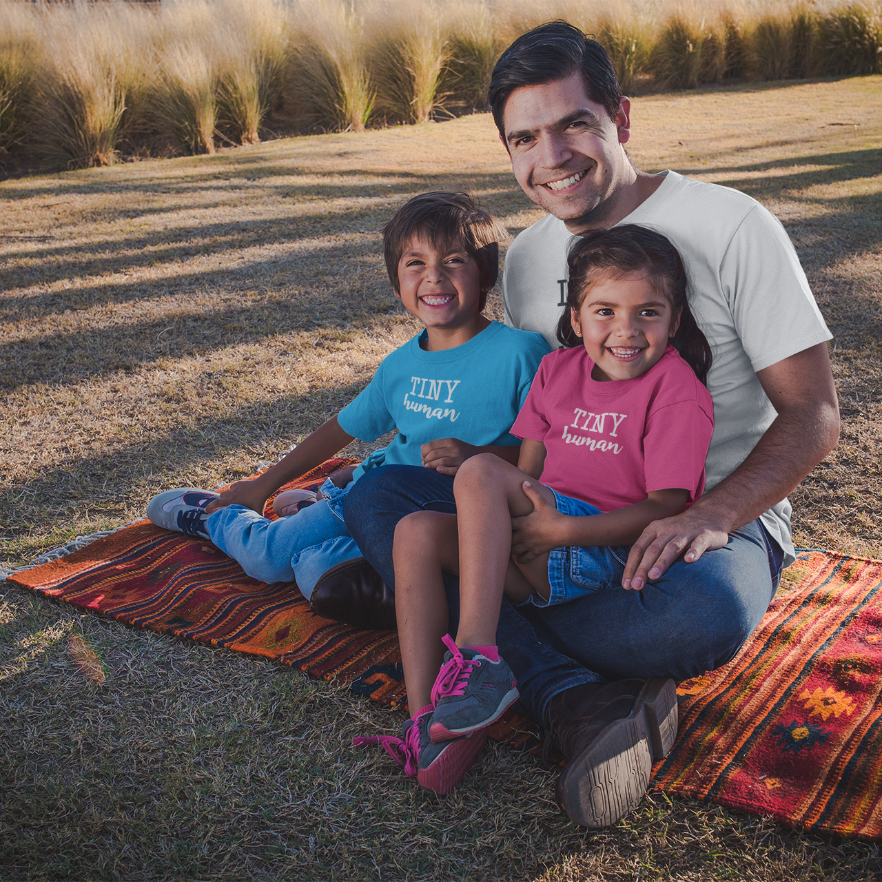 'Tiny human' kids shortsleeve shirt