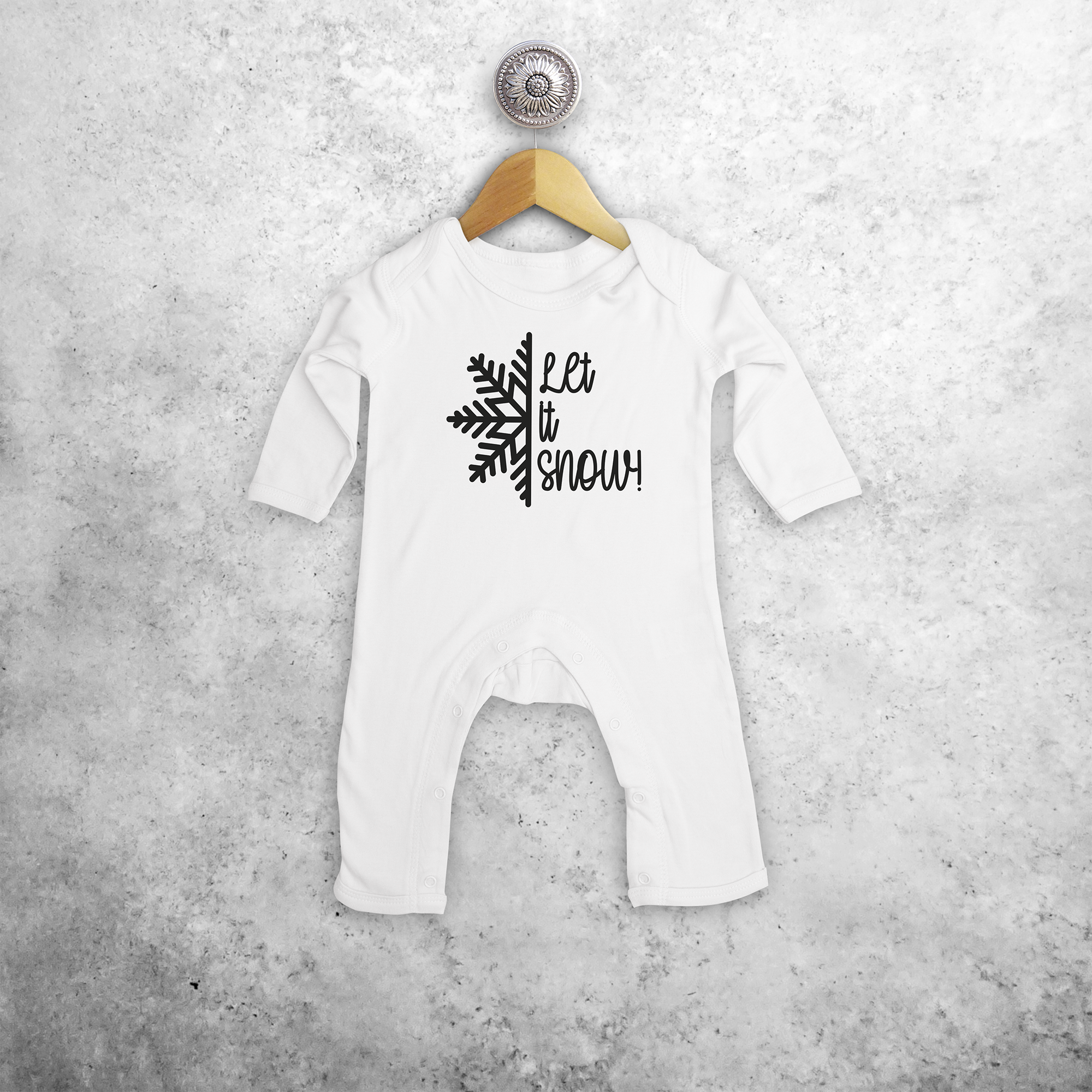'Let it snow' baby romper