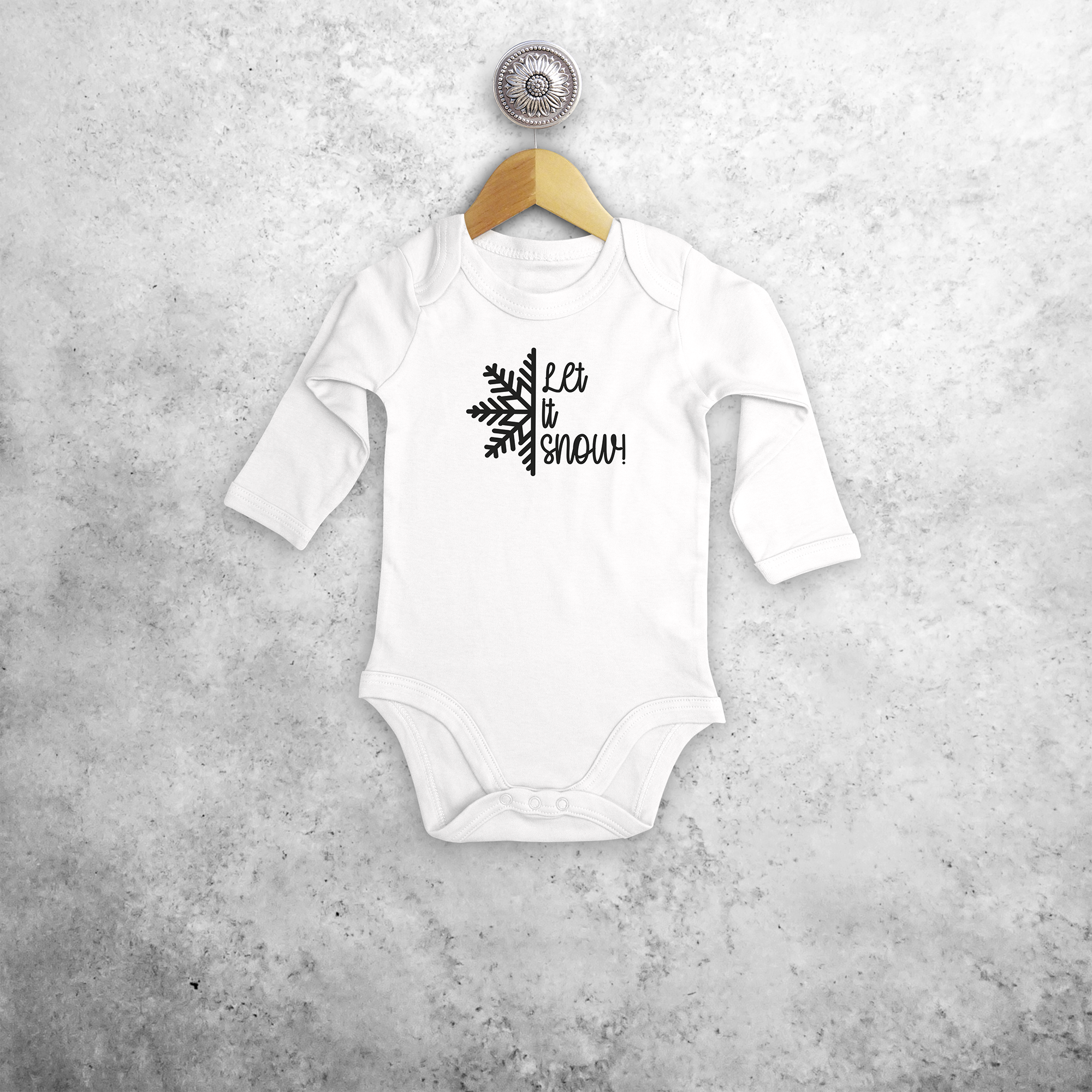 'Let it snow' baby longsleeve bodysuit
