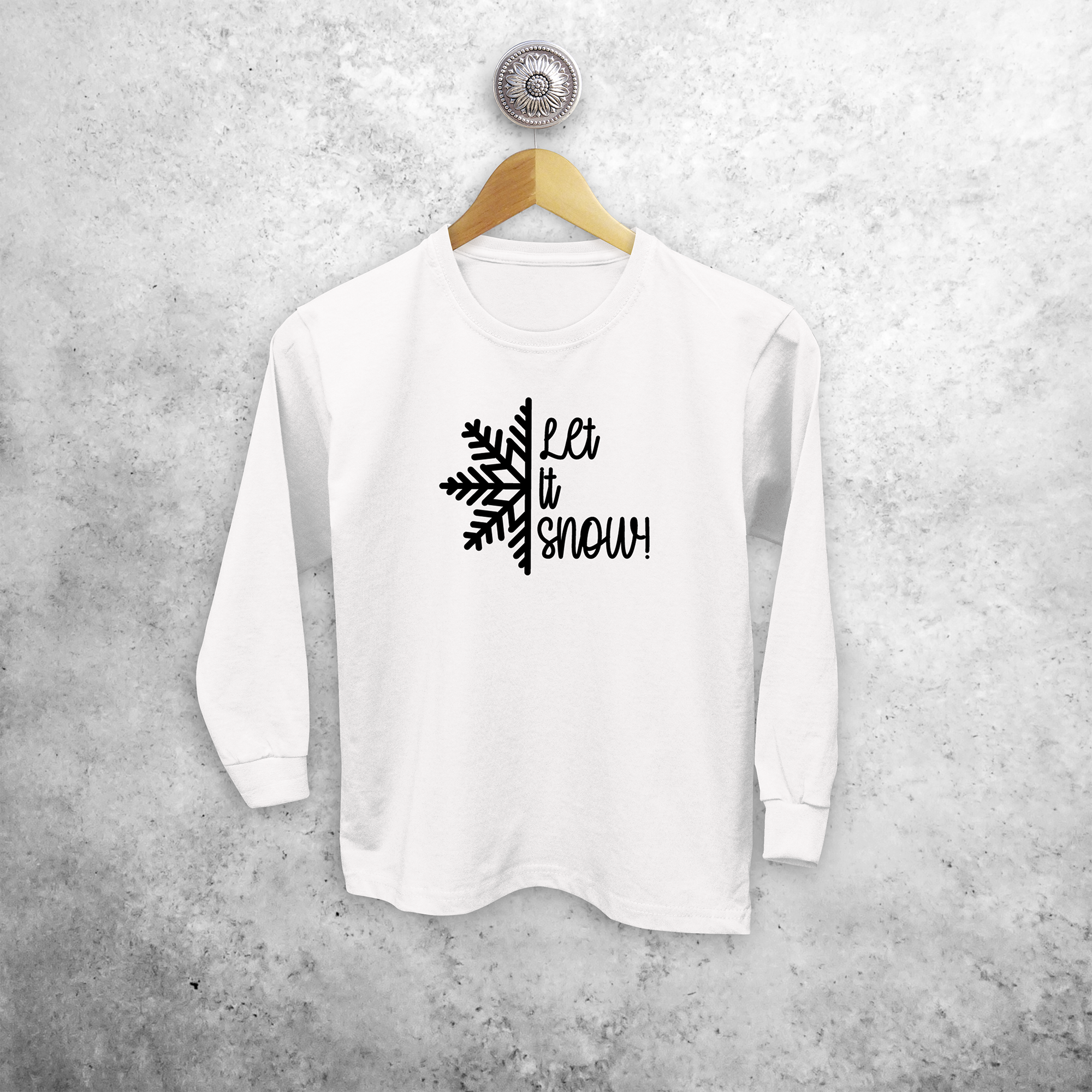 'Let it snow' kids longsleeve shirt
