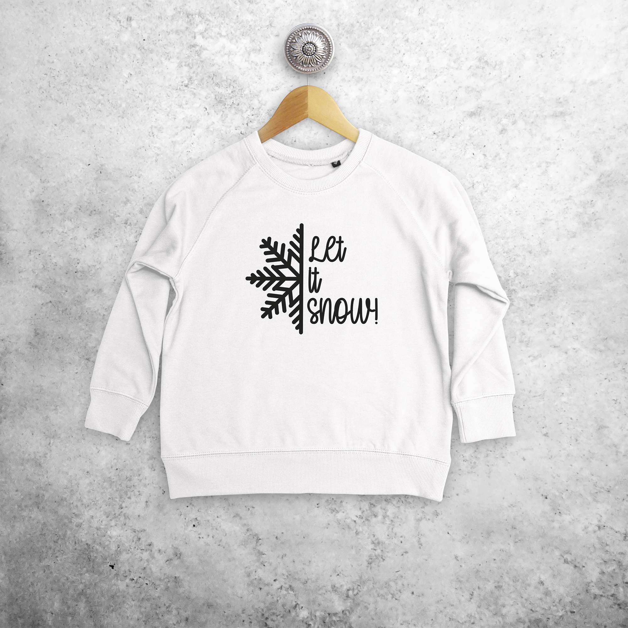'Let it snow' kids sweater