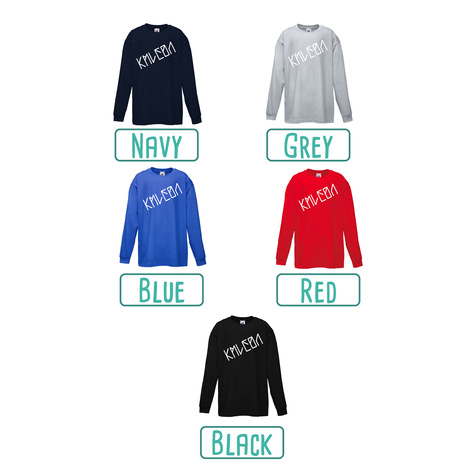 Astronaut glow in the dark kids longsleeve shirt