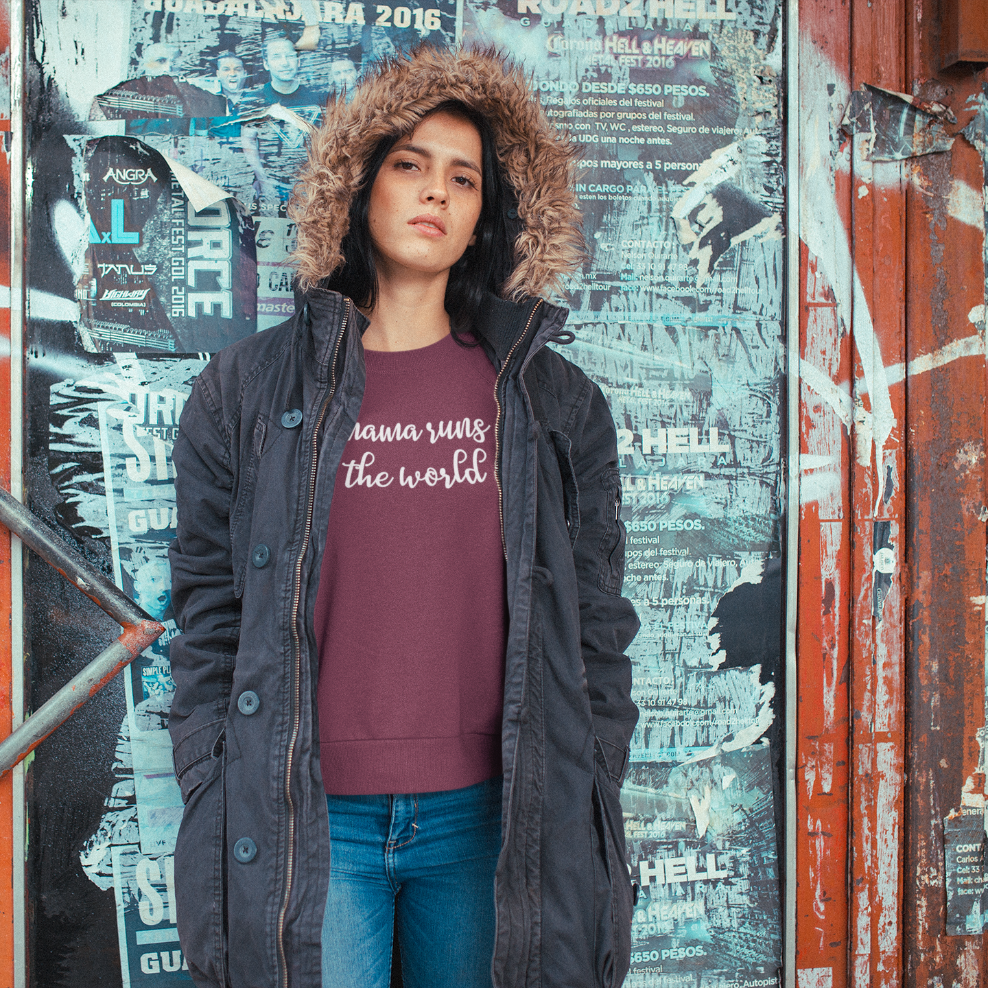 'Mama runs the world' sweater