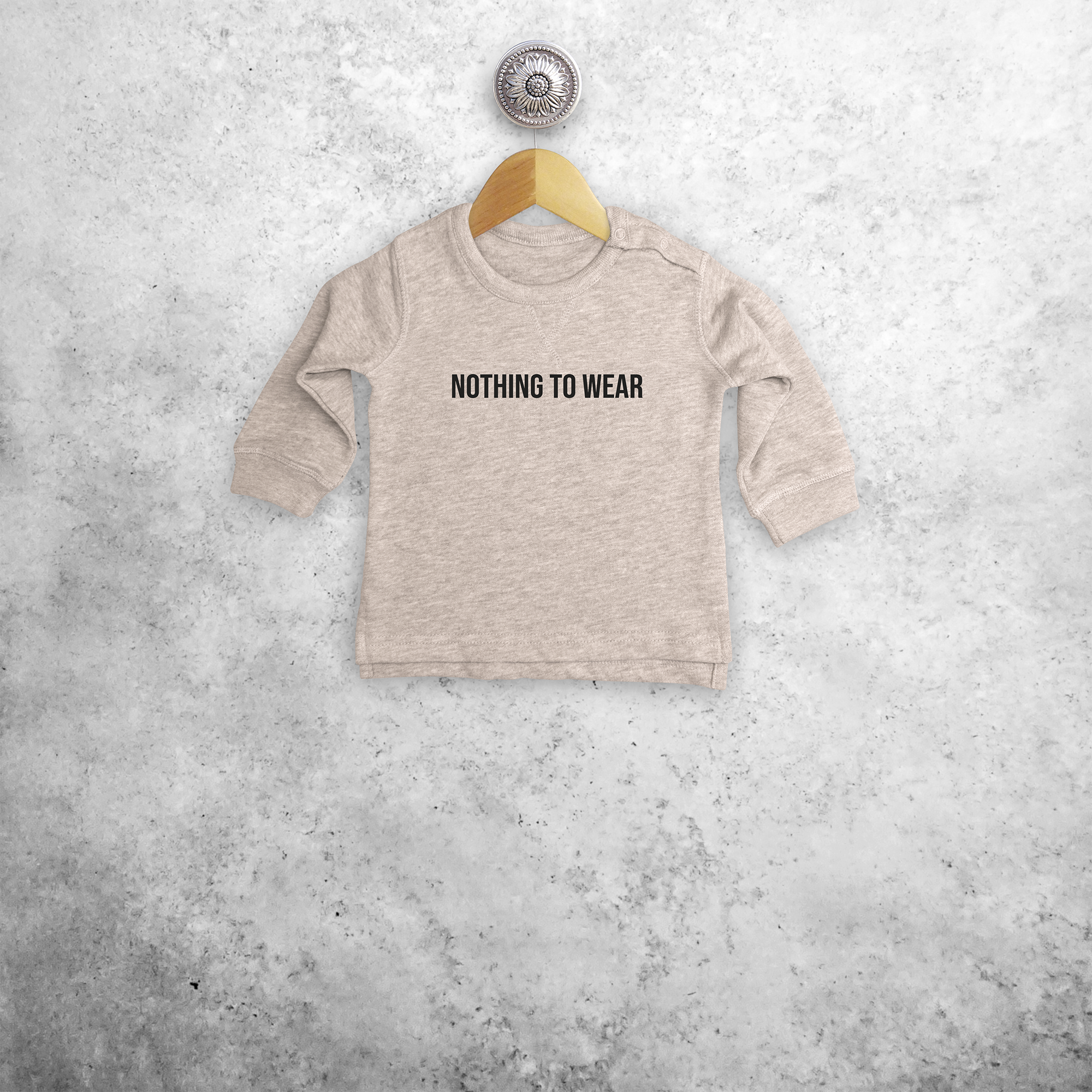 'Nothing to wear' baby sweater