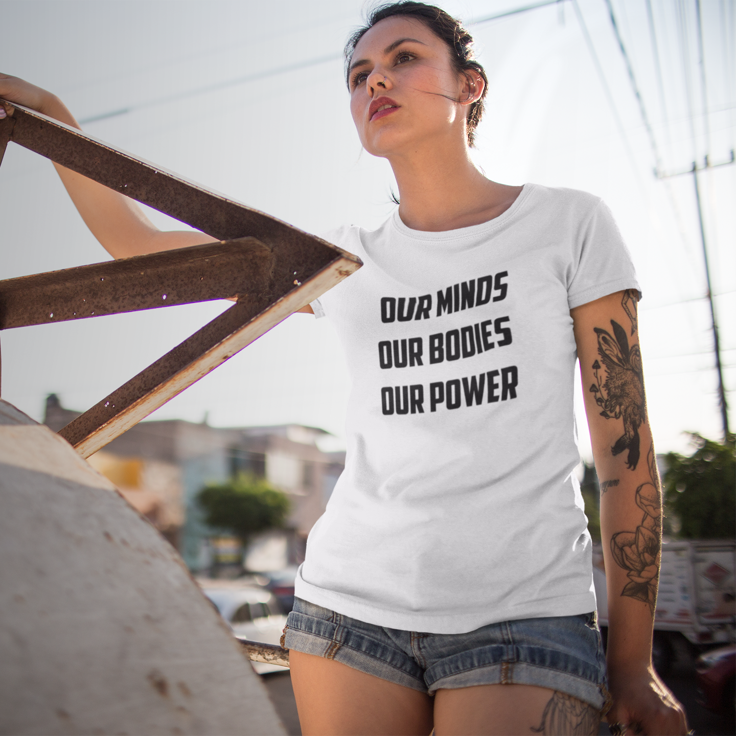 'Our minds, Our bodies, Our power' adult shirt