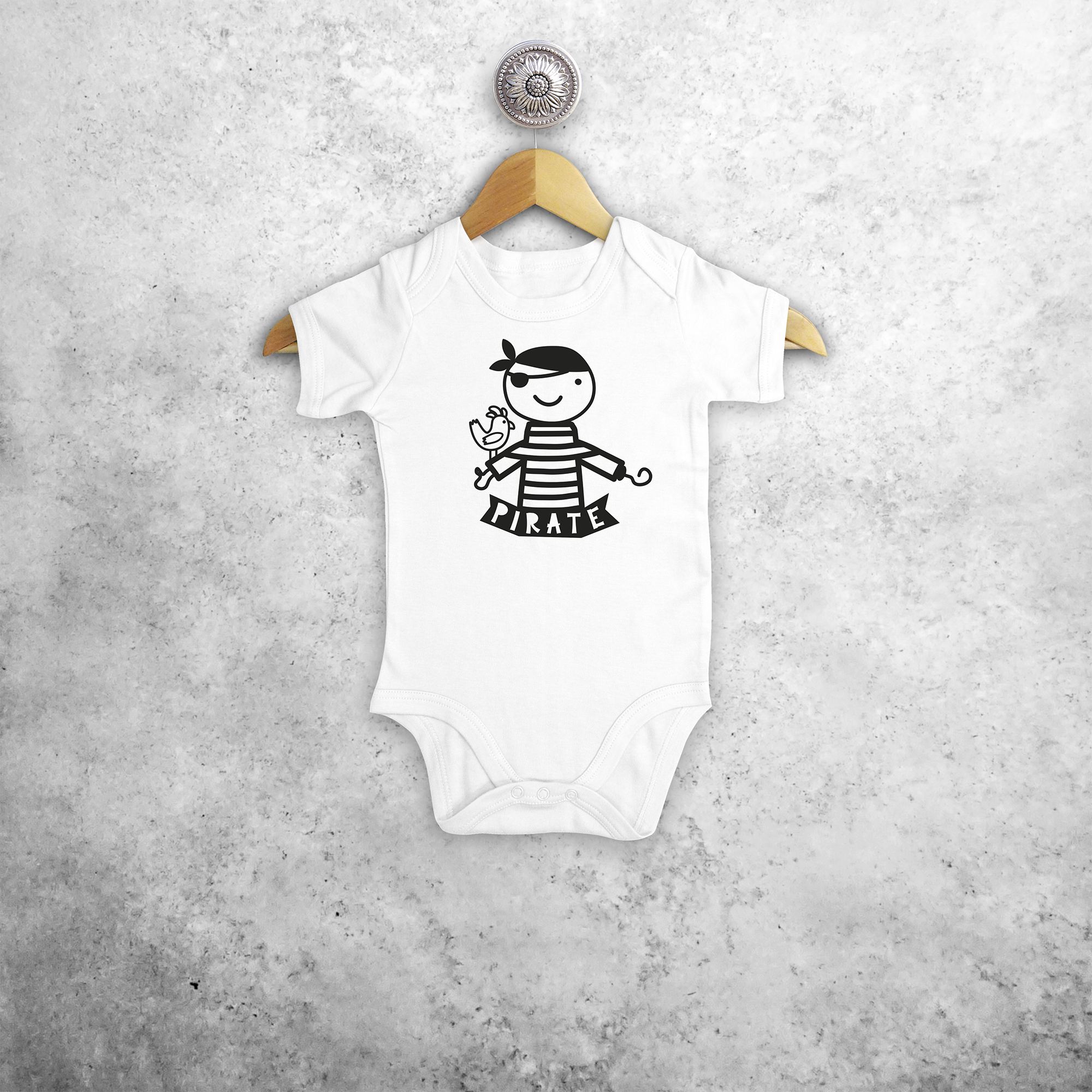 Pirate baby shortsleeve bodysuit