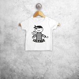 Pirate baby shortsleeve shirt