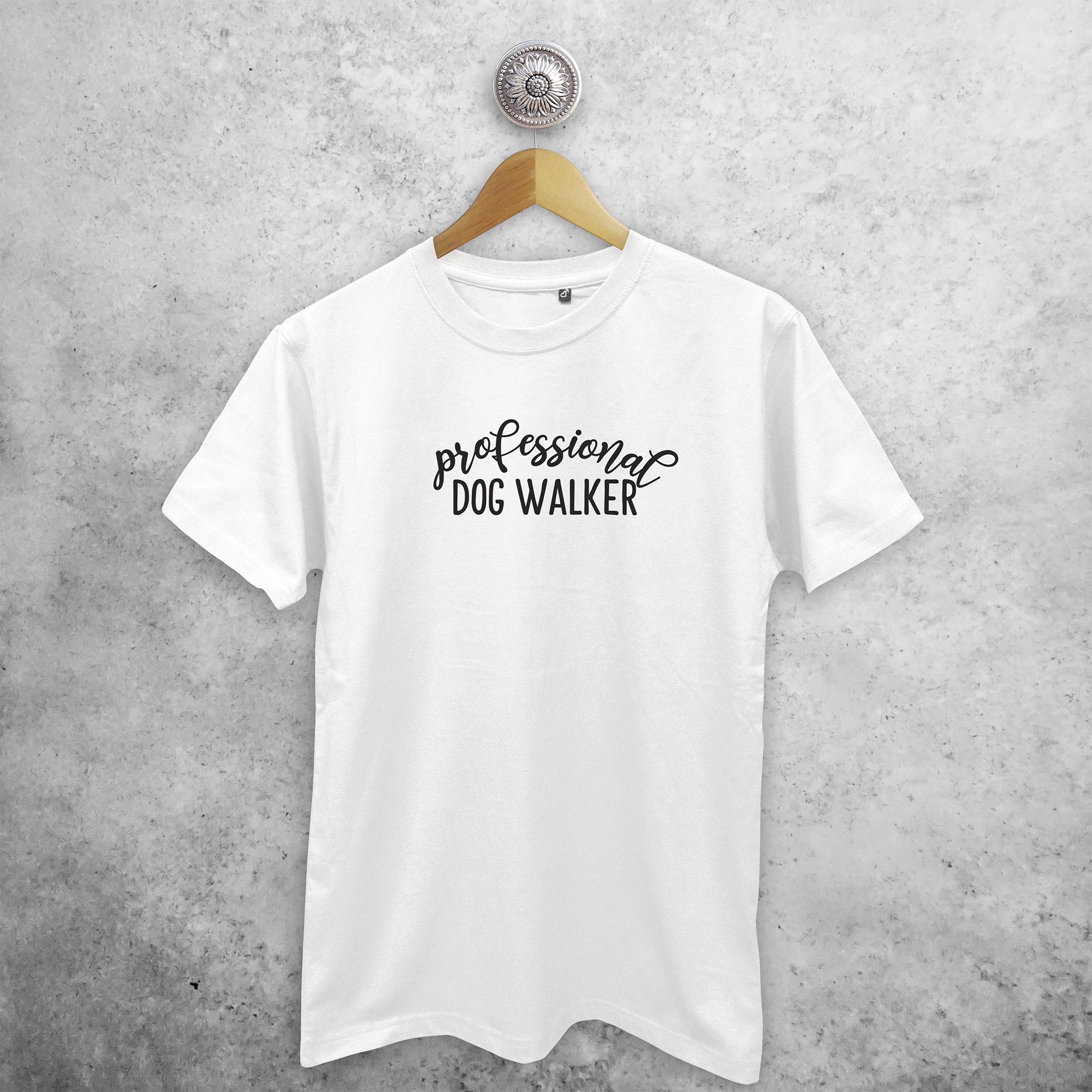'Professional dog walker' adult shirt