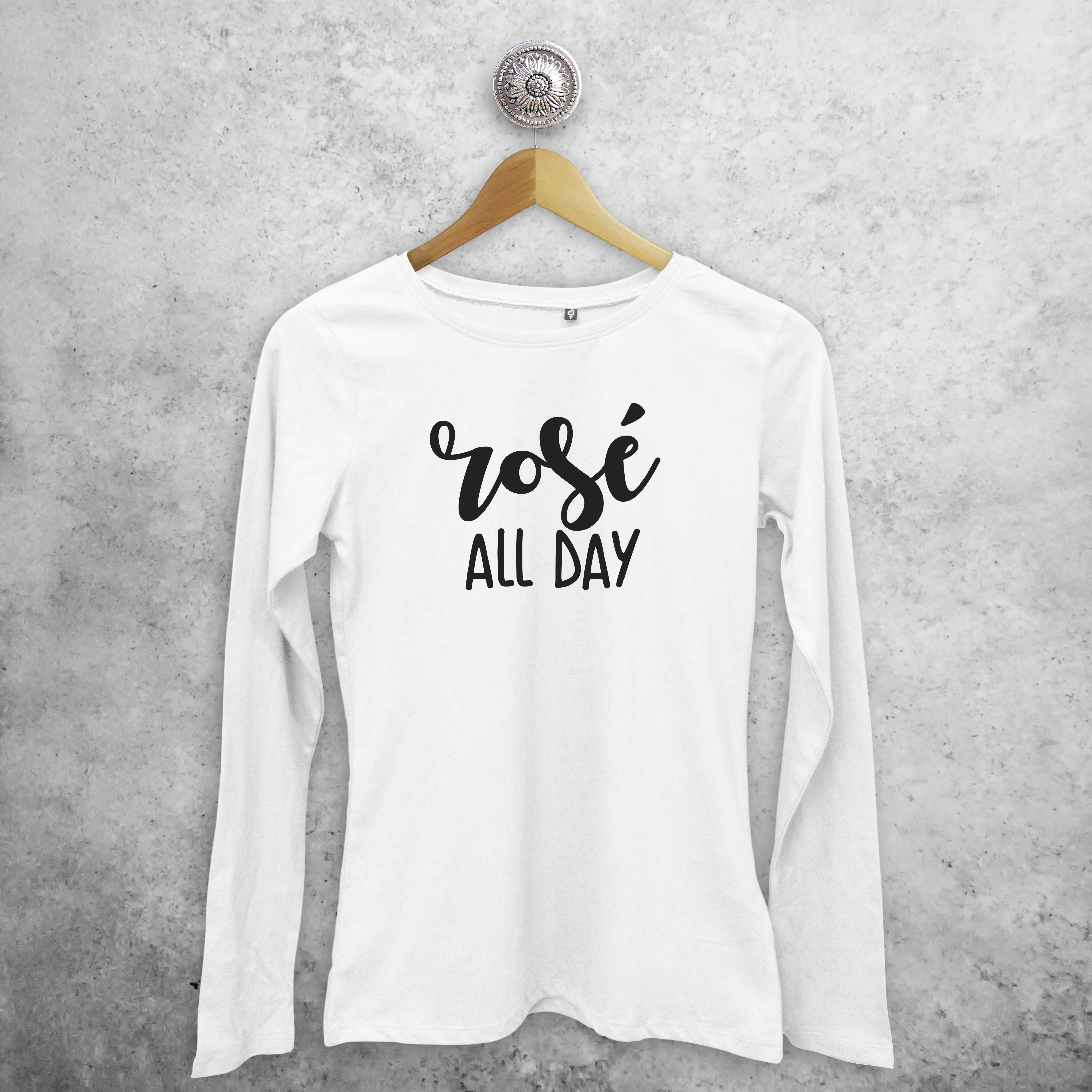 'Rosé all day' adult longsleeve shirt