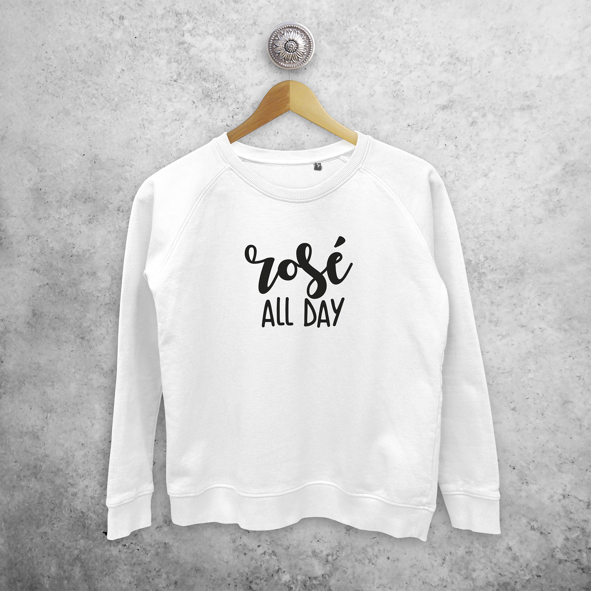 'Rosé all day' sweater