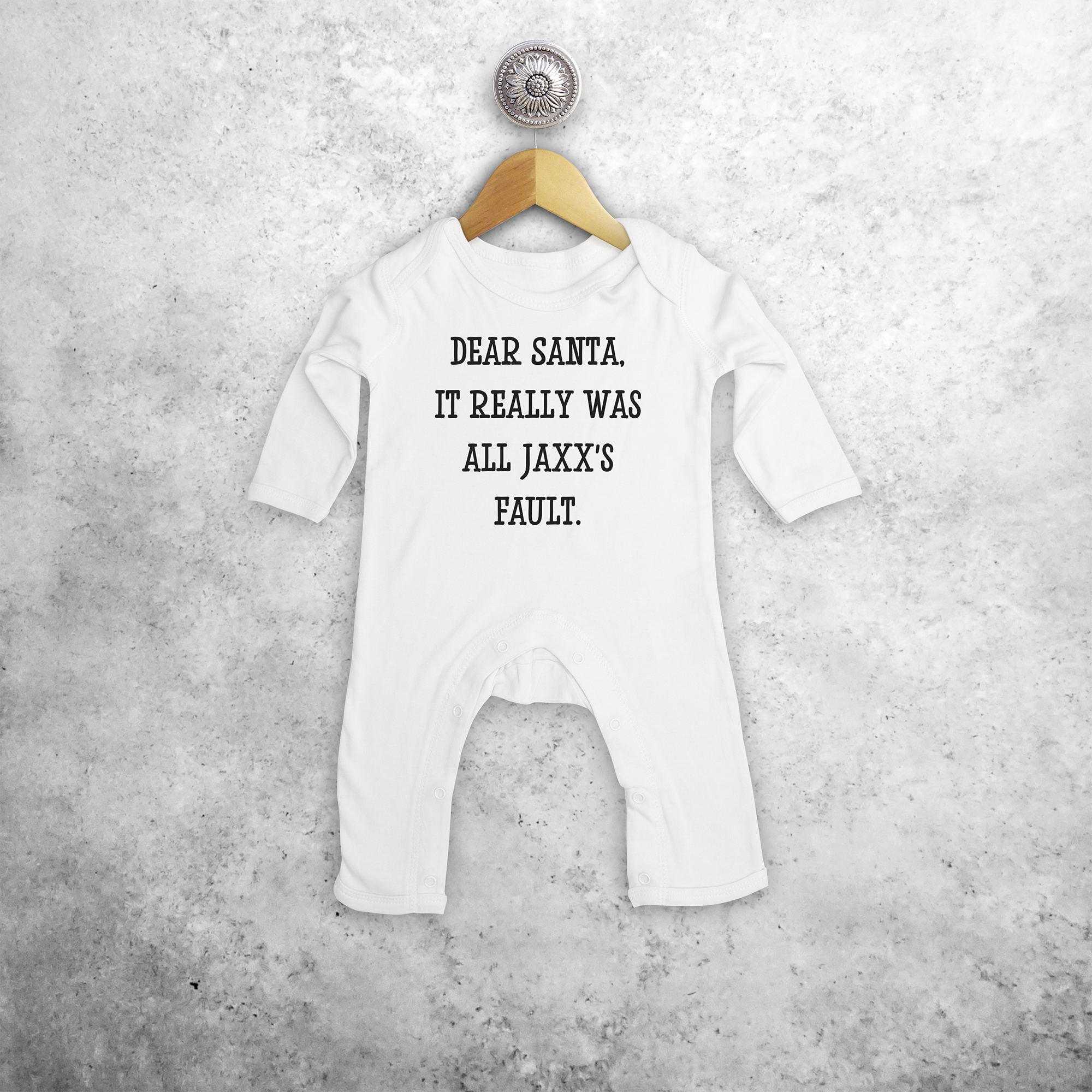 'Santa, it really was...' baby romper
