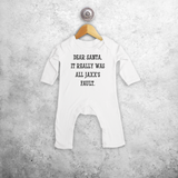 'Santa, it really was...' baby romper