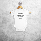 'Santa, it really was...' baby shortsleeve bodysuit