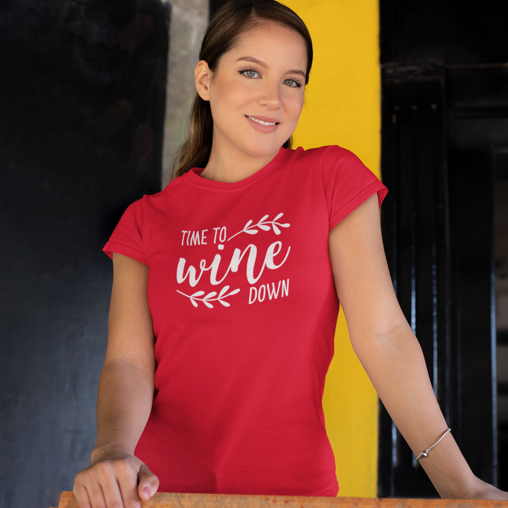 'Time to wine down' adult shirt