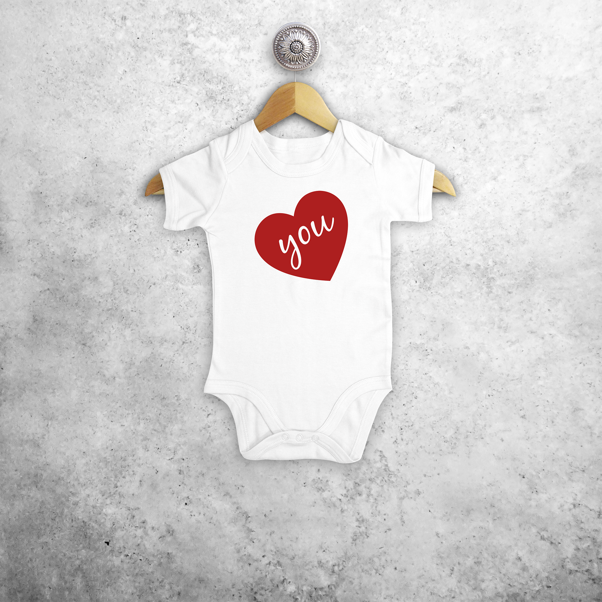Big heart baby shortsleeve bodysuit