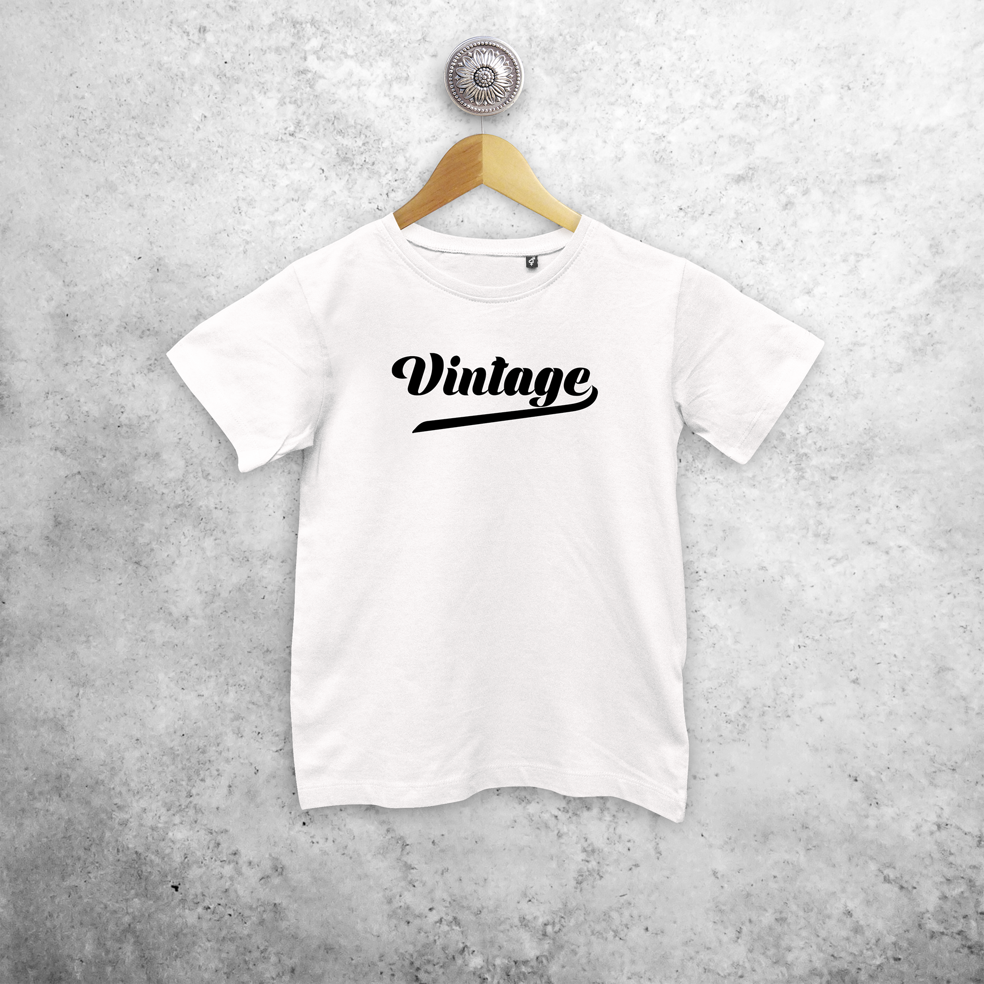 'Vintage' kids shortsleeve shirt
