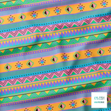 Geometric shapes in bright colours fabric