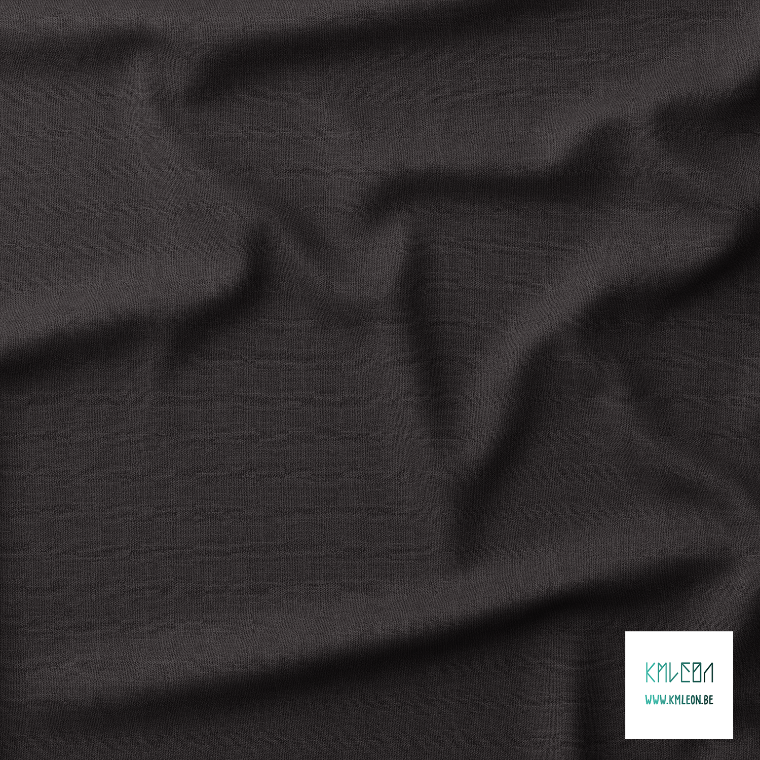 Solid black fabric