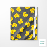 Rubber ducks and bubbles fabric