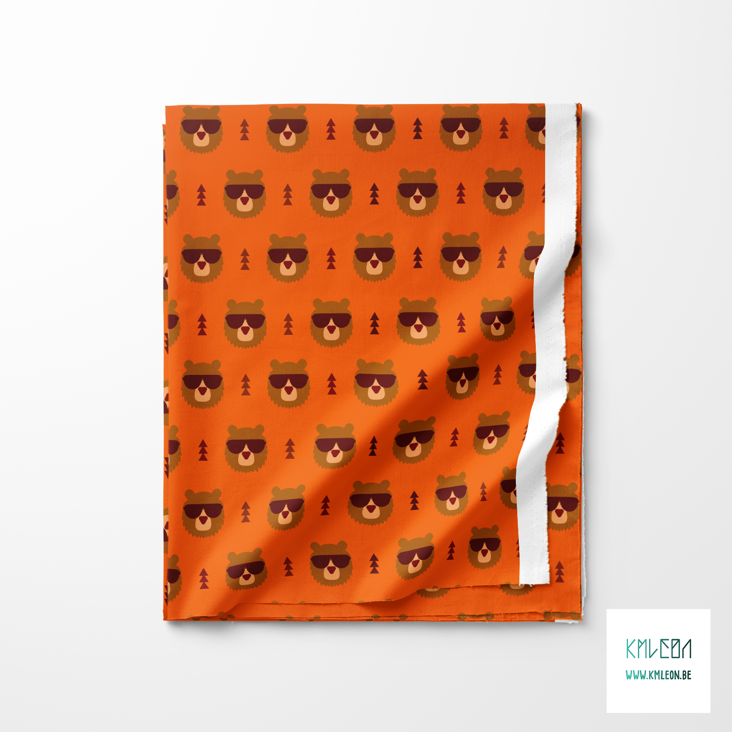 Bears with sunglasses fabric