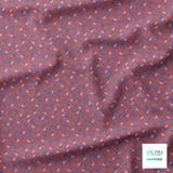 Pink and blue leaves fabric