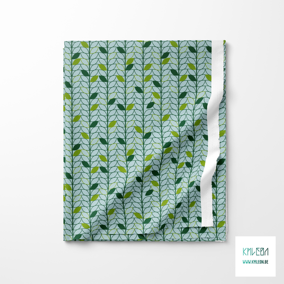 Green leaves fabric