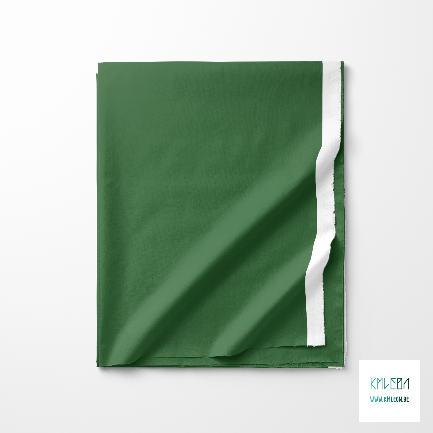 Solid forest green fabric