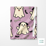 Dogs as ghosts fabric