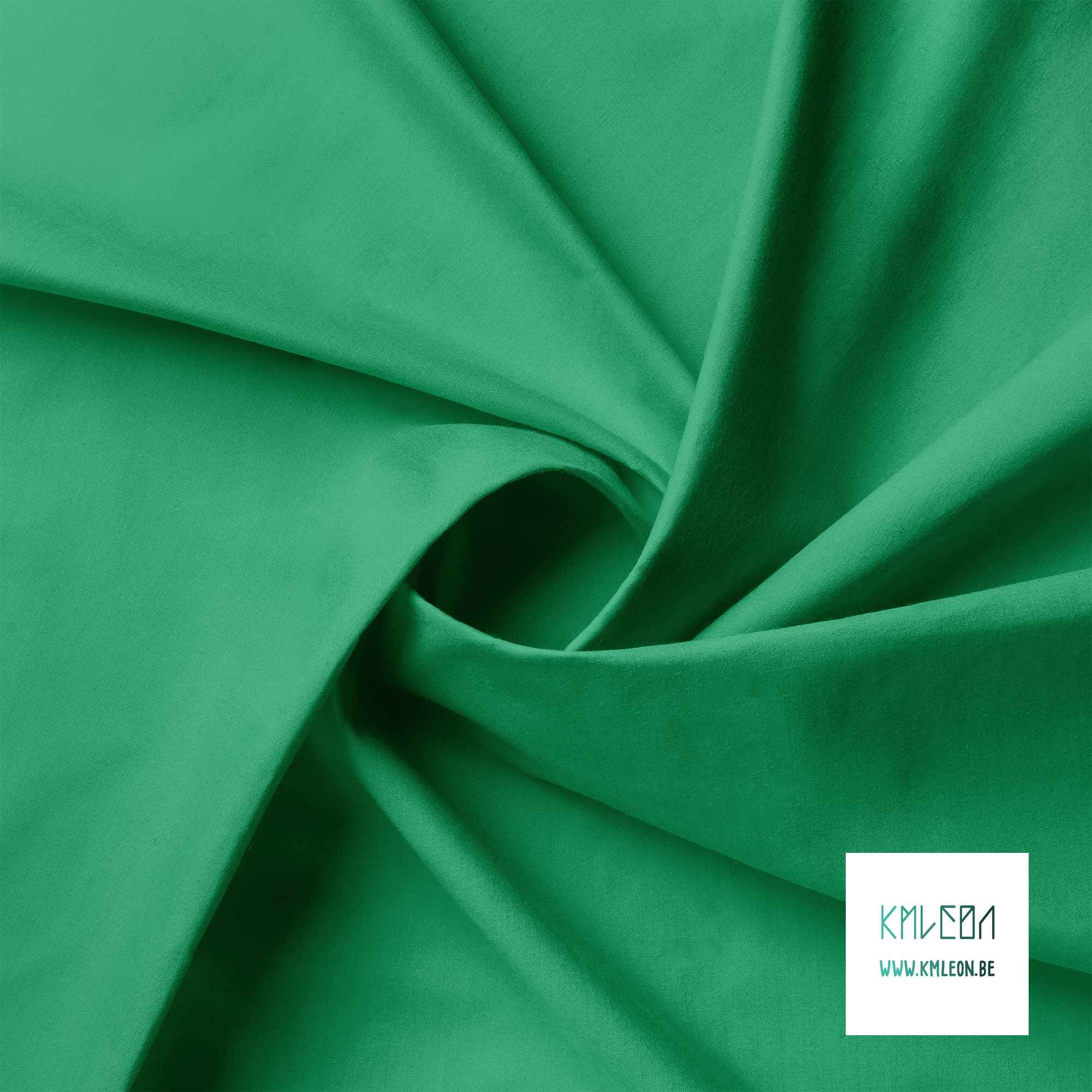 Solid jade green fabric