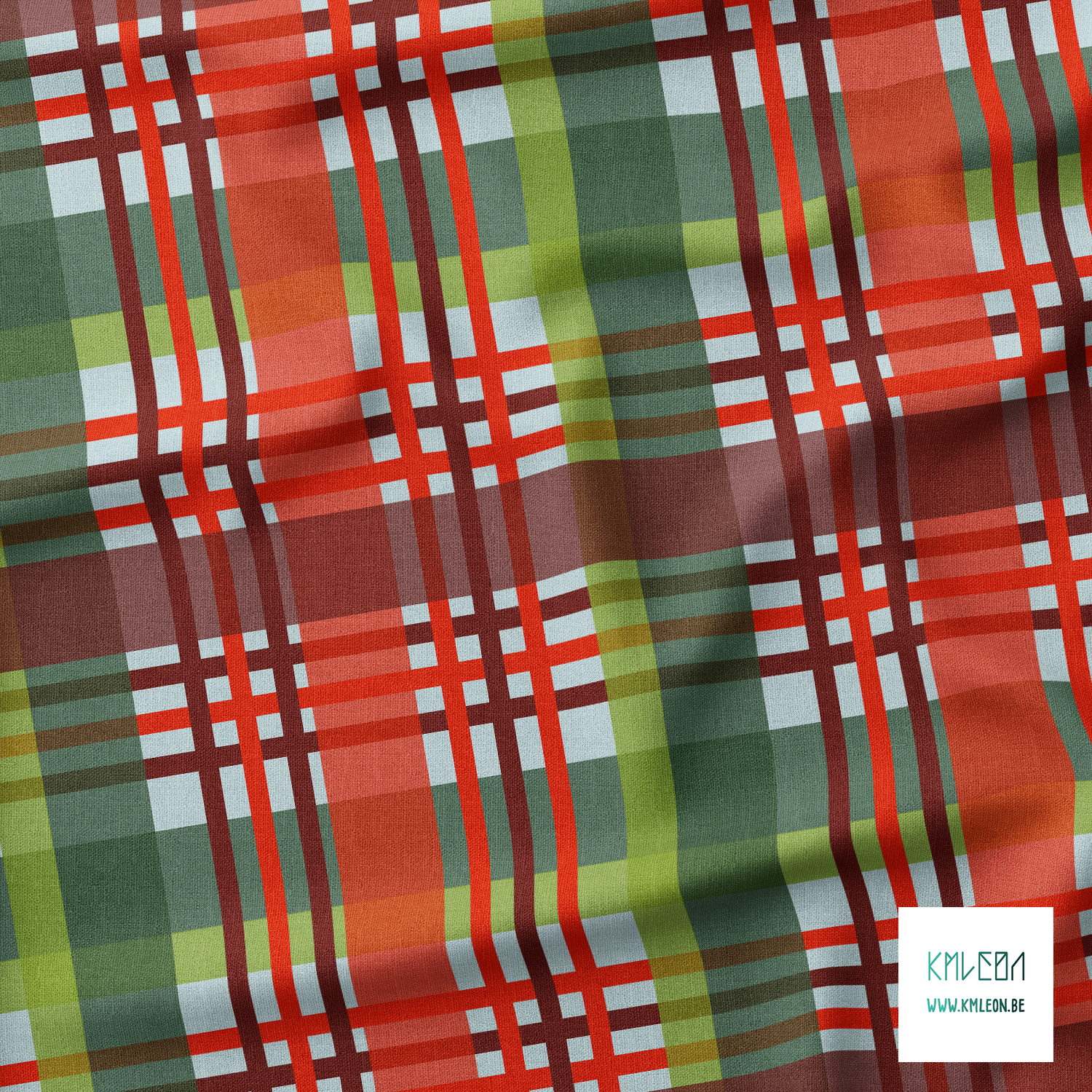 Christmas plaid fabric