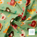 Chickens fabric