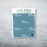 Personalised fabric in ocean teal