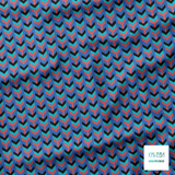 Red, teal and black arrows fabric