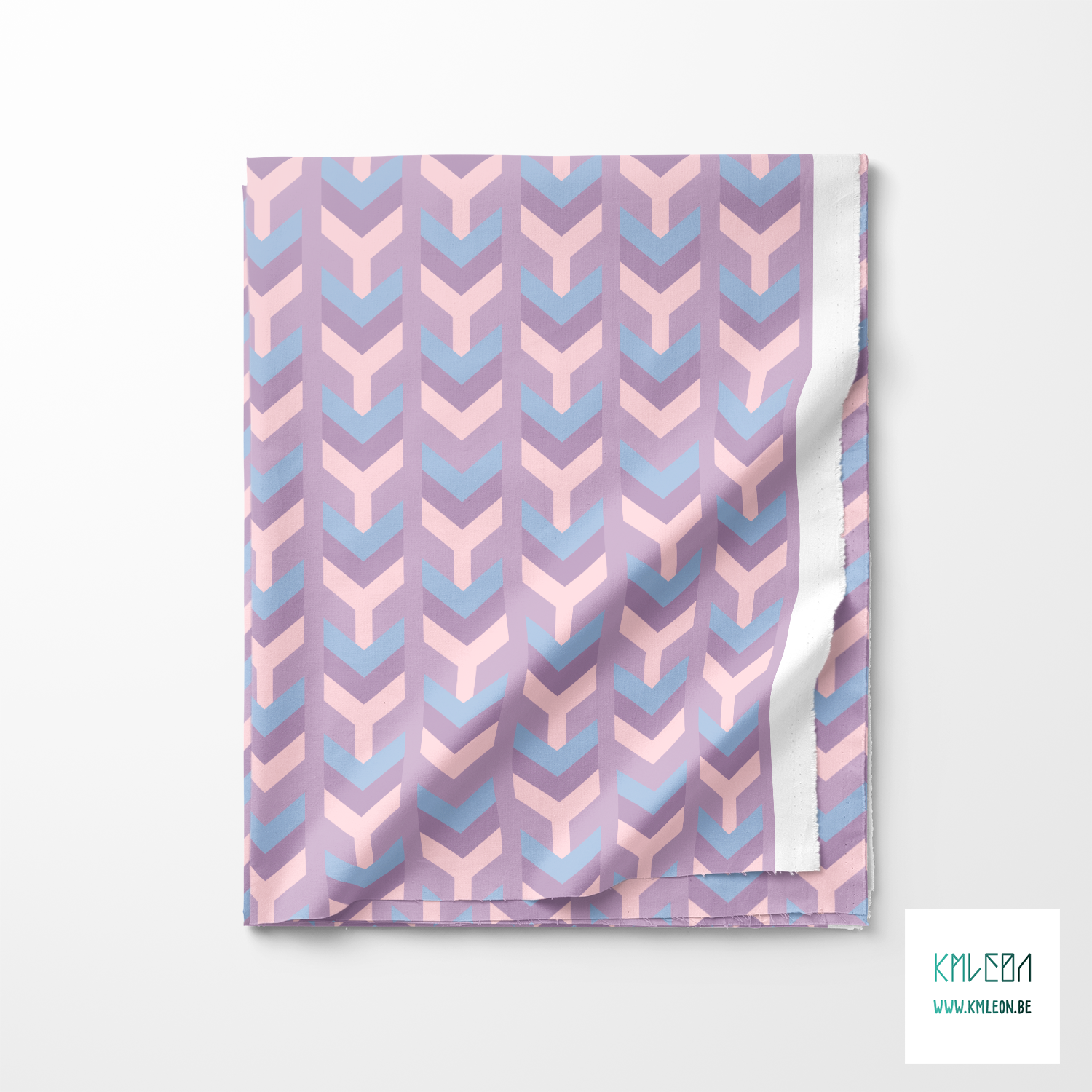 Purple, blue and pink arrows fabric