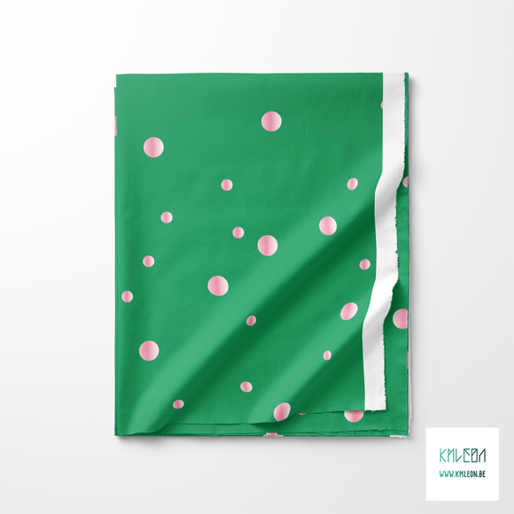 Pink dots fabric